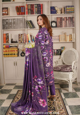 Sephora Unstitched Leather Zari Printed Collection - 2025 Series-V D-04